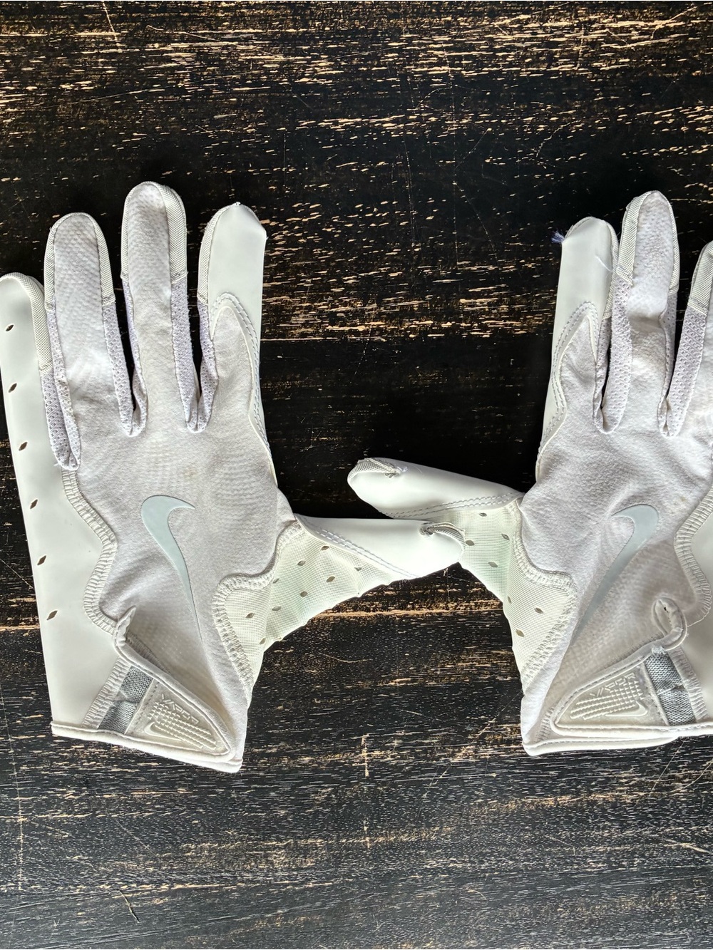 Nike Vapor Jet 8.0 White Football Gloves size XL